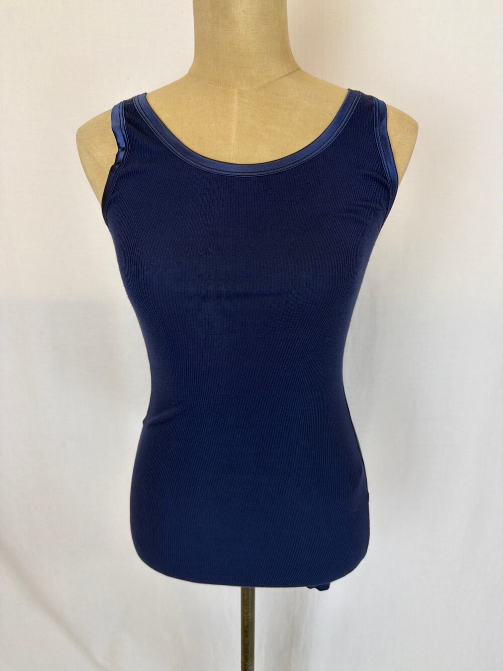 NWT Soya Concept Navy Viscose / Spandex Tank XSmall #0502